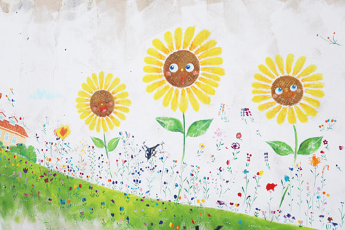 おしゃれな壁画