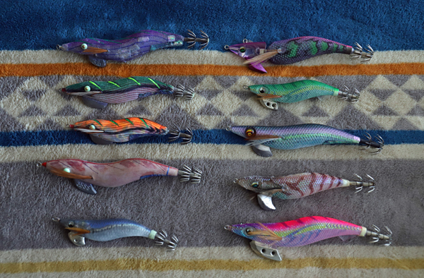 エギングのエギにおけるカラー＆サイズ選択