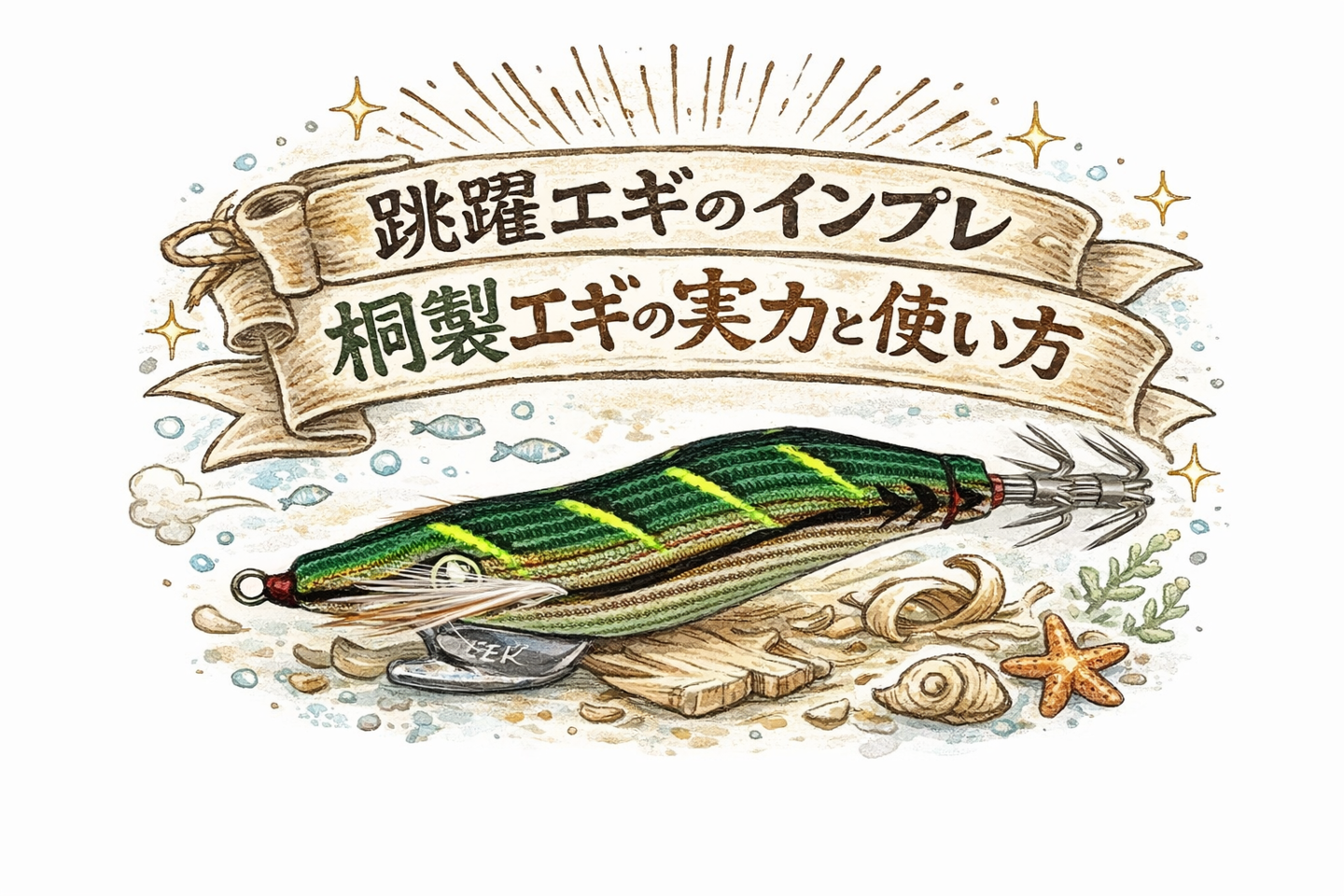 スクイッドクラフト 跳躍エギ インプレ