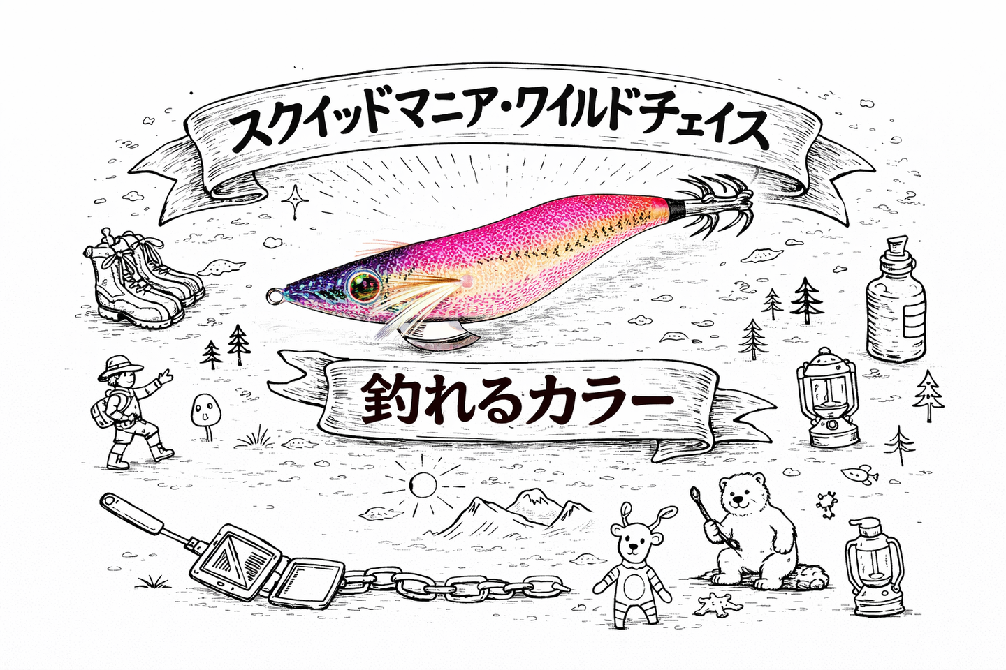 スクイッドマニア・ワイルドチェイスの釣れるカラー