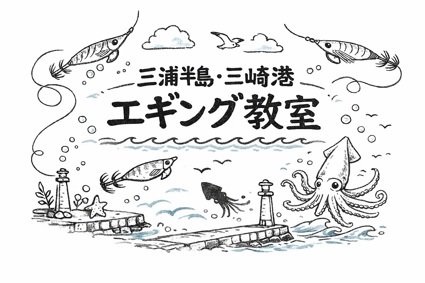 三崎港エギングレッスン｜釣り場ガイド